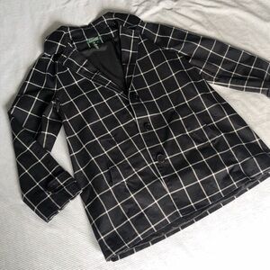 Ralph Lauren Window Pane Blazer Coat